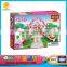 Plastic product education baby toy princess castle building blocks 254 PCS