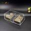 high clear square custom acrylic storage box