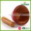 2016 new products colorful bamboo mortar and pestle wholesale