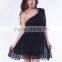Factory directly latest design chiffon fabric big size fashionable dress for fat women