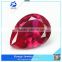 hot products pear shape diamond cut synthetic ruby factory prices