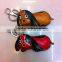 new arrive custom live handmade animal leather keychain