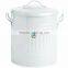 Clay Colored Galvanised Steel Mini Composting Container
