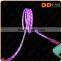 Visible Flowing LED EL Light USB Cable Sync Data Charging Cable For Smartphone