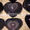 Natural cat eyes obsidian heart shaped crystal stones for sale