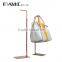 adjustable rose gold hanging bag exhibition stand bag display rack