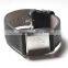 Genuine leather bracelet for men fashion finger print stainless steel bracelet