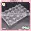 Custom wholesale 24 holes clear plastic egg tray