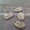 Matt gold color small metal crafts logo tag name plated for clothes and scarf