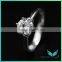 latest design customized 14k gold 1 carat forever brilliant moissanite rings on the finger