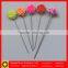 7 color Flower head pins