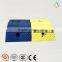 Yellow and black color durable rubber speed hump for road warning