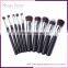 Best sell Custom logo 10pcs makeup brushes set with color shine