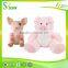 2017 Pet Shop Chew Squeaky Toy Pig Elephant Design Plush Pet Toys for Dogs