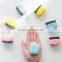 Portable Mini Shoes Polisher Macarons Shape Beauty Tool Oiling Sponge Hand-held Cleaning Polishing Leather Shine Kit