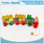 Wood Puzzle Train Toys Geometric Building Blocks Education Gift