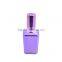 Unique square shaped 15ml empty mini screw top refillable perfume spray glass bottle with aluminum atomizer