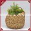 Multi-purpose handcrafted wall hanging home sundries seagrass storage basket