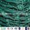 BWG12-16 green pvc coated barbed wire coils