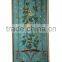 A Pair of Antique Blue Hanging Picture, Noble Hand Painted Wooden Decorative Wall Picture, Classical Drawing Hanging Wall Art