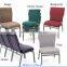 Hot sell item Stacking Metal Used Church Chair wite armrest