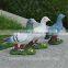 Resin bird figurines racing pigeon statues pigeon sculpture