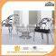 exclusive design Hotel coffee beside corner table stainless steel furniture