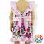 fashion summer floral baby girls flutter sleeve dress