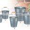 Galvanized Metal Bucket with Handle