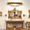 Made in China Foshan factory baroque furniture console gold