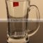 2016 new gift big capacity glass mug with customized logo