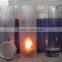 250ml 8oz frosted glass candle holder glass candle jar with metal lid