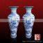 Handpoainted china blue and white big flower vase with holes