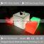 Folding plastic led table/bar cube tank/led office commercial table