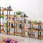 Display Wooden Side Steel Bookshelf,Household Steel - wood combination bookcase