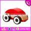 2017 new design cartoon baby wooden toy vehicles for sale W04A338