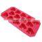 Food grade custom ice tray silicone ice heart mold,ice cube tray