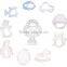 Various funny shape transparent silicone baby teether