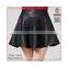 2014 latest design black winter sexy mini short leather skirt for women