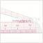 Kearing brand plastic drawing template ruler,sandwich line plastic Scale ruler,plastic straight scale ruler#8515
