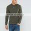 High Quality Custom Long Sleeve Button Placket Uneven Vented Hem Green Men's 100% Polyester 200gsm Casual Slim Fit Polo T-Shirt