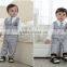 2016 England style gentleman 5pcs suit of baby boy' clothes set,long sleeveless clothes set