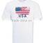 Customized Country T Shirt White 100% Cotton Mens Short Sleeve T Shirt Various Flag Printed T-Shirt Wholesale