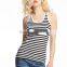 Classic Comfortable Stripe Ladies Tank Tops
