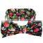 Wholesale Top Quality Kids Cotton Hair Band With A Big Bow Headband Full Printing With Flower