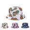 Professional stone washed kids bucket hat cap with applique logo