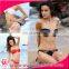 popular girl's bikini set metallic customized swimwear bikini