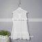 OEM service summer new design sleeveless fashion white girls tops