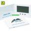 CE ROHS certificate hardcover A5 Size 7'' TFT LCD Video Brochure for AD
