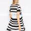 Max Fashion Maternity Stripe Skater Dress Korean Style Maternity Dress